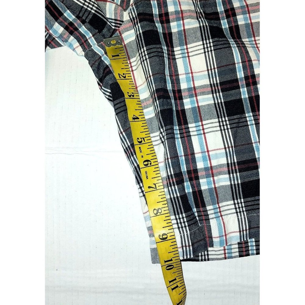 Chaps Ralph Lauren Men's Blue Plaid Flat Front Pocket Bermuda Shorts 36 - Picture 4 of 4